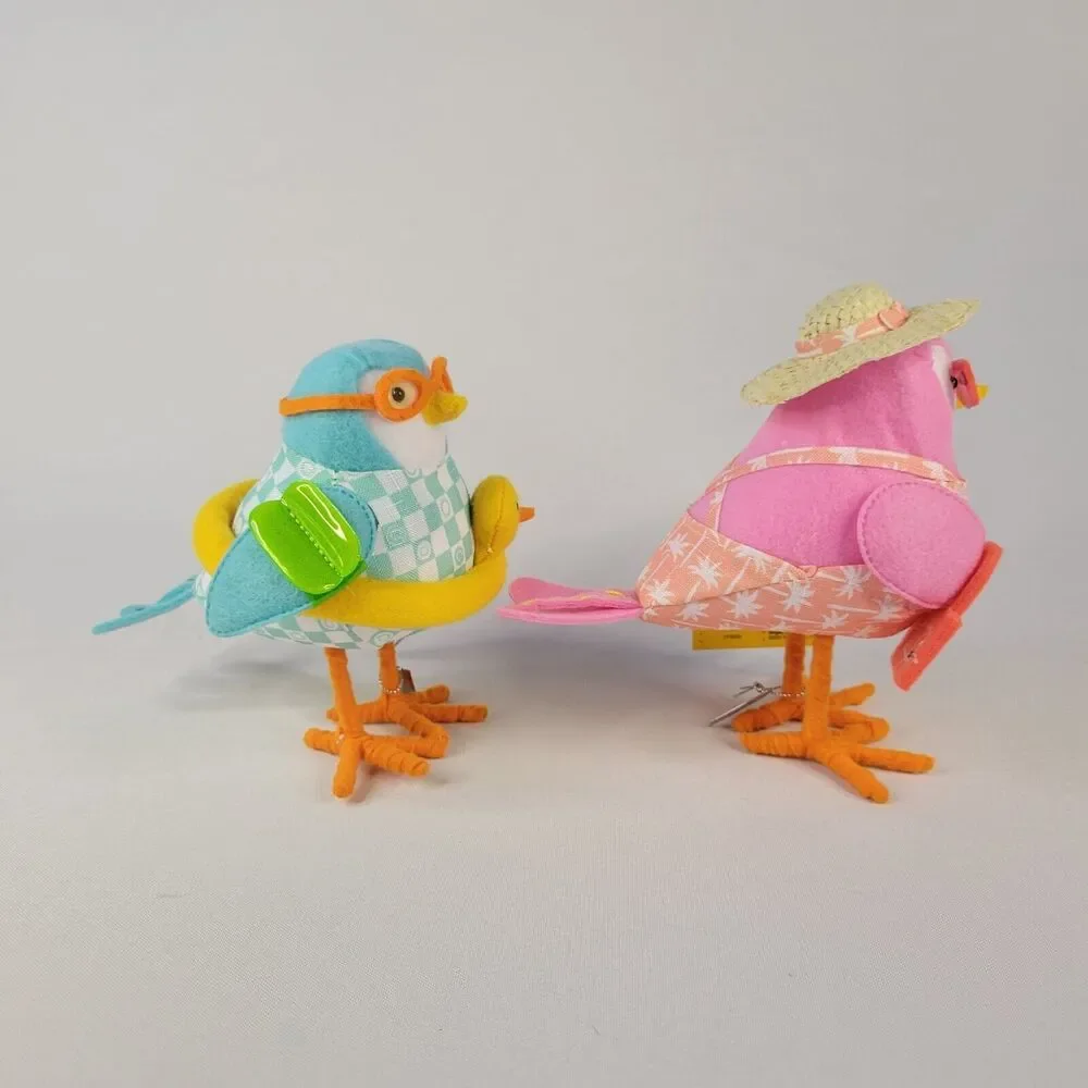 2024 Target Sun Squad Featherly Friends Fabric Birds Coral Junior Summer Spritz